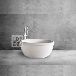 Bồn tắm Terrazzo BTZ017 – Bồn tắm đá mài tròn tinh tế