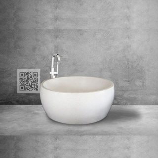Bồn tắm terrazzo BTZ010 tròn Freestanding – Bồn tắm đá mài sang trọng & Tinh tế