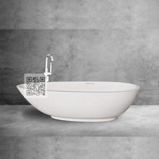 Bồn tắm Terrazzo BTZ016 – Bồn tắm đá mài Egg Shape Freestanding