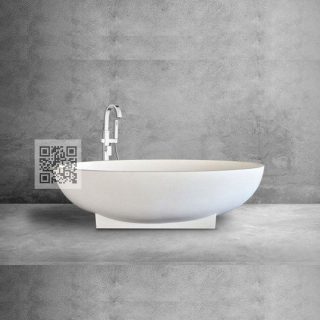 Bồn tắm Terrazzo Freestanding BTZ02 – Bồn tắm đá mài cao cấp cho không gian sống sang trọng